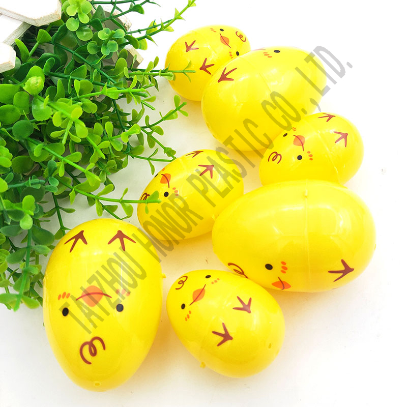 5ct 3.5"  Printed Easter Eggs