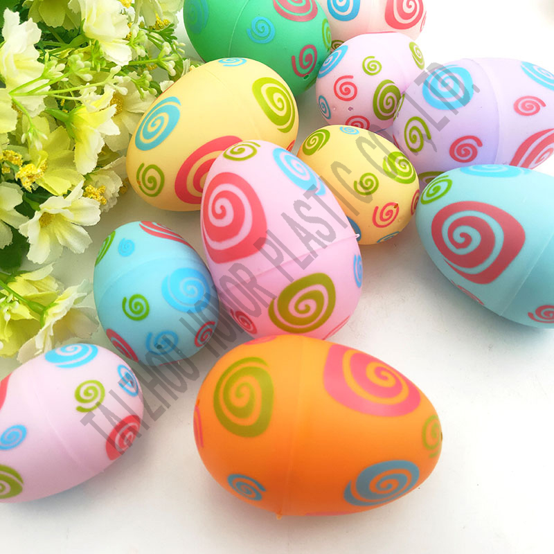 6ct 3.5"  Printed Easter Eggs